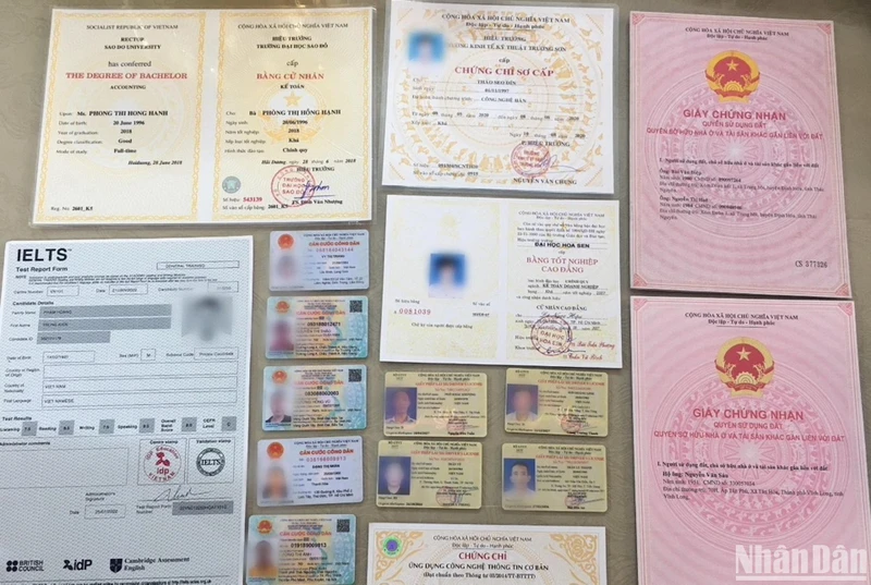 Công an Hà Tĩnh triệt phá thành công đường dây làm giấy tờ giả liên tỉnh