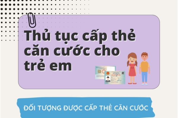[Infographic] Thủ tục cấp thẻ căn cước cho công dân từ đủ 6 tuổi trở lên