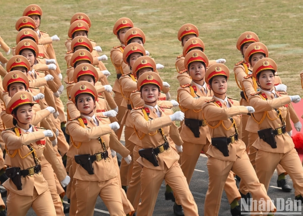 [Ảnh] Những bóng hồng tham gia Tổng duyệt diễu binh kỷ niệm Chiến thắng Điện Biên Phủ