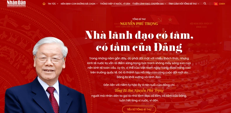Khai trương Trang thông tin đặc biệt 