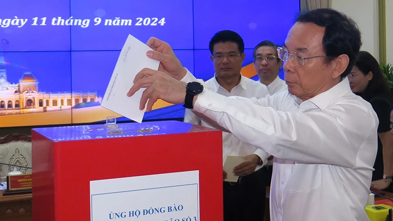 Nhiều đơn vị tại Thành phố Hồ Chí Minh tổ chức quyên góp ủng hộ đồng bào bị thiệt hại do bão số 3 gây ra