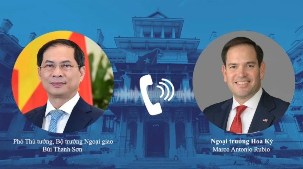 Phó Thủ tướng, Bộ trưởng Ngoại giao Bùi Thanh Sơn điện đàm với Ngoại trưởng Hoa Kỳ Marco Rubio