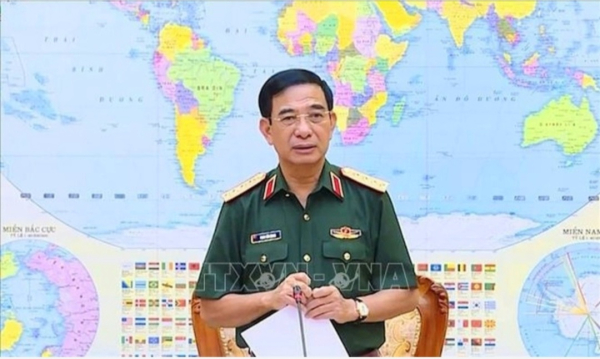 Đại tướng Phan Văn Giang điện đàm với Bộ trưởng Quốc phòng Hoa Kỳ