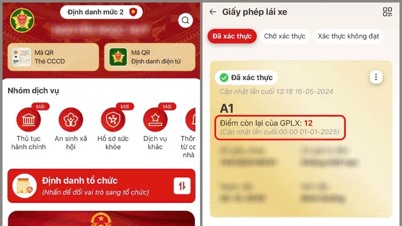 Cảnh báo thủ đoạn lừa đảo mạo danh công an hướng dẫn tích hợp điểm giấy phép lái xe