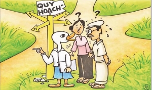 Góc biếm họa: Cảnh giác với “cơn sốt” quy hoạch