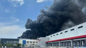 Cháy lớn tại khu công nghiệp Nhơn Trạch 6
