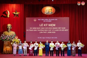 Trao giải báo chí “Lý luận và đổi mới” lần thứ nhất, năm 2026