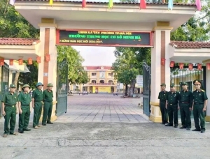 Cựu chiến binh xã Tây Phương: Giữ bình yên từ những cổng trường