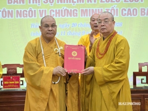 Công bố quyết định chuẩn y nhân sự Ban Trị sự Giáo hội Phật giáo Việt Nam thành phố